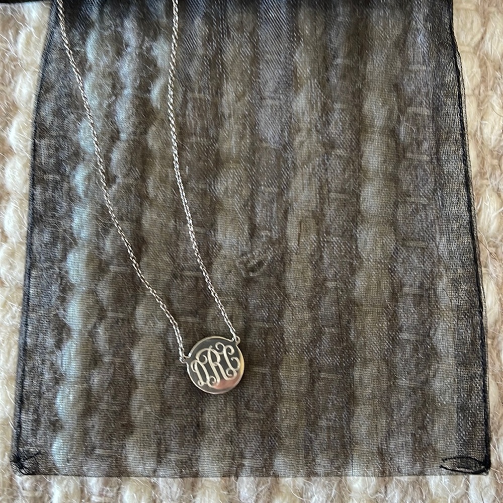 Elegant Silver Personalized Initial Necklace